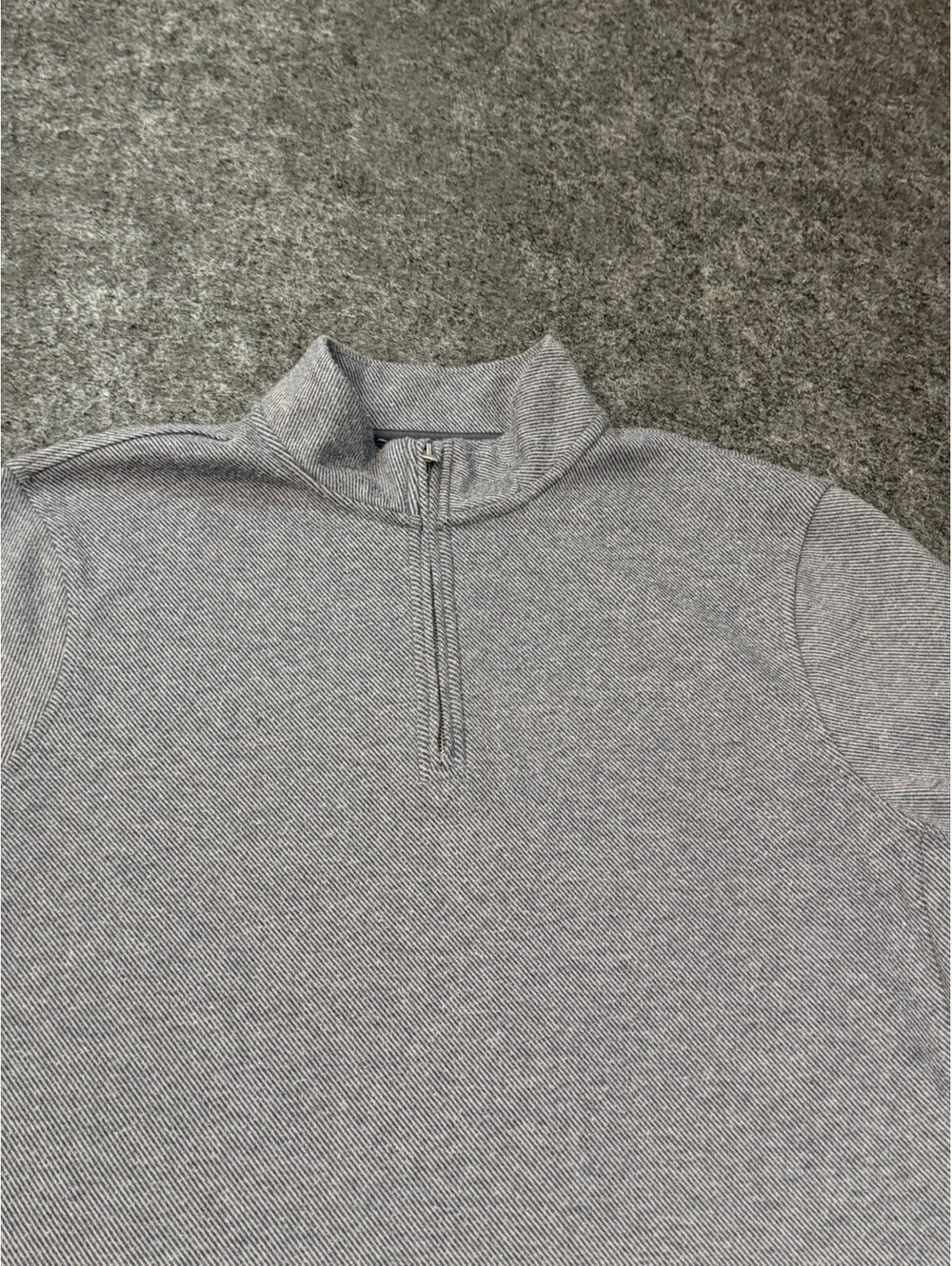 J.Crew Authentic Fleece Double-Knit 1/4 Zip Pullover Men’s M Gray BU377